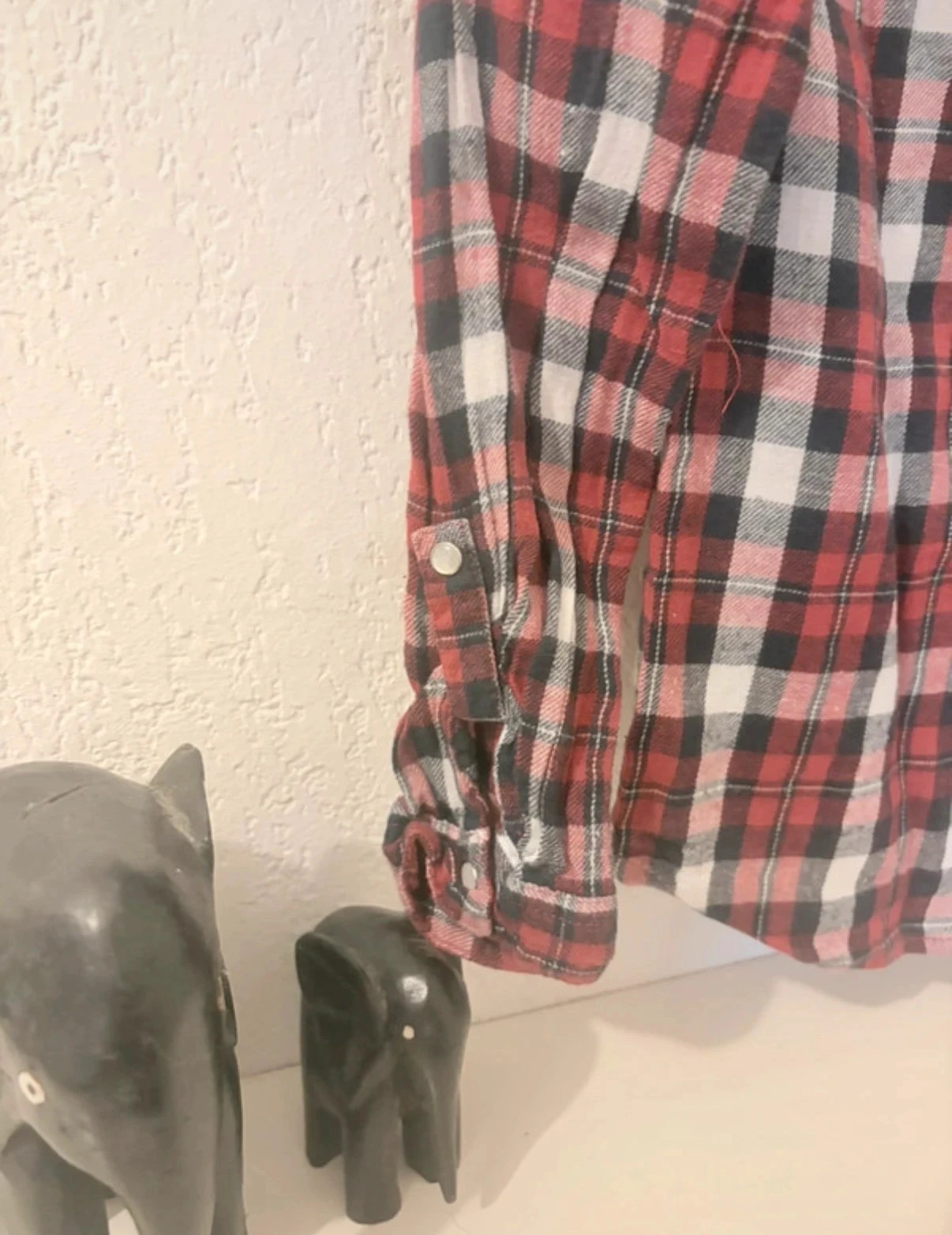Camisa xadrez vermelha e preta Young Dimension - 5/6 anos (116cm) – photo 8